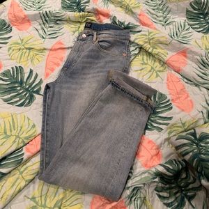 High rise girlfriend jean